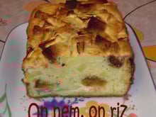 Cake au bleu, pommes et pain d'épices