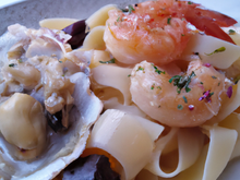 Fricassée de fruits de mer et tagliatelles