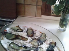 Moussaka au chèvre frais et basilic light