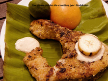 Maigre pané, mayo-banane