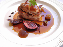 Cuisse de dinde sauce foie gras