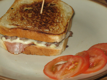 Croque monsieur façon hamburger