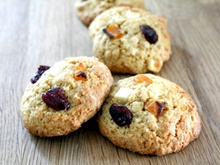 Cookies abricots, cranberries et chocolat blanc