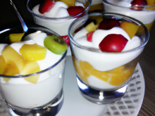 Verrine fruits et yaourt