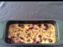 Gâteau de semoule aux cerises