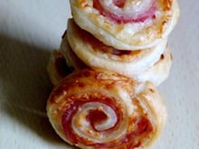 Palmiers feuilletés jambon et emmental