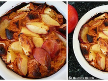 Gratin de nectarines à la liqueur de café