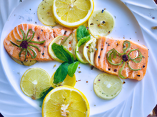 Saumon aux trois citrons