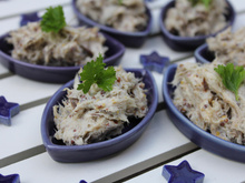 Rillettes de maquereaux, moutarde à l'ancienne