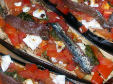 Aubergines façon pizza