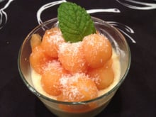 Melon à la crème de coco