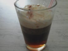 Irish coffee à la chantilly
