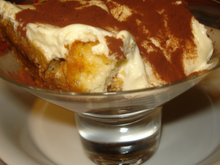 Verrine de tiramisu à la mangue