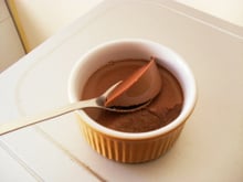 Flan au chocolat à l'agar agar