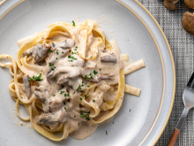 Spaghettis aux champignons