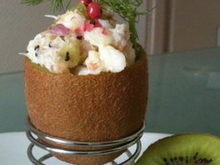 Kiwis farcis au crabe