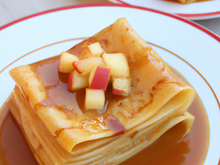 Terrine de crêpes aux pommes caramélisées
