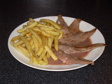 Aiguillettes de canard à l'échalote