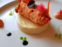Bûche de homard à la mousse de sandre frais