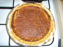 Tarte citronnée au miel et aux amandes