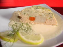 Terrine aux 2 poissons, cœur de St Jacques