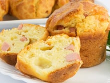 Muffin jambon fromage