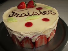 Fraisier maison au kirsch
