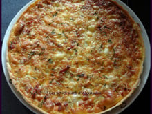 Quiche Lorraine mozzarella et ciboulette