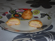 Gougères farcies thon mayonnaise