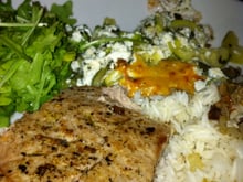 Tranche de thon grillée à l'échalote