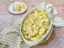 Conchiglioni farcis à la ricotta, petits pois et jambon : une idée de recette italienne qui change à tester ce week-end !