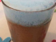 Mousse au chocolat glacée à l'écume de Curaçao