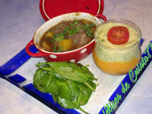 Cocotte de canard-mangue