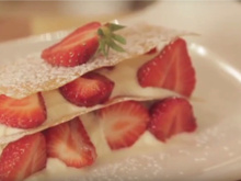Mille-feuilles croustillant à la chantilly