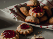 Cookies à la confiture de framboises