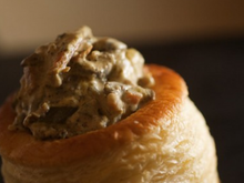Vol-au-vent au poulet et champignons "Bombay"