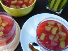 Compote rhubarbe cerise