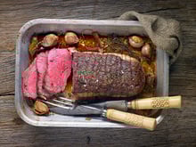 Rôti de boeuf (rosbeef) au four