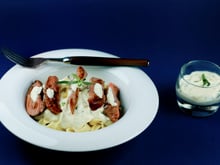 Aiguillettes de canard à la moutarde et à l'estragon