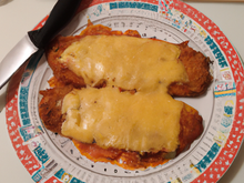 Escalope panée au cheddar