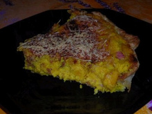 Tarte au Potiron / lardons