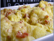 Gratin de chou-fleur aux lardons