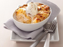 Gratin de pomme de terre à la dauphinoise au fromage à la Crème Elle & Vire, Ail et Fines herbes