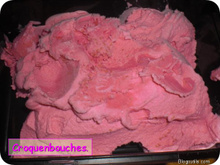 Glace aux framboises