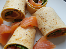 Roulés au saumon fumé avec des tortillas! 