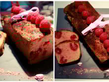 Cake framboises - Praliné rose