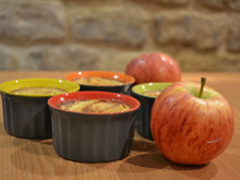 Petits flans pomme-cannelle