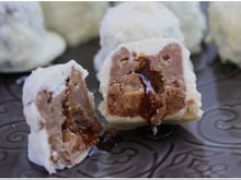 Rochers chocolat-coco cœur caramel au rhum