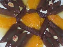 Pâtes au chocolat à l'orange sauce au cointreau