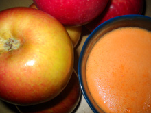 Jus de pommes et carottes